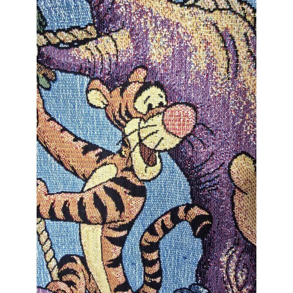 Winnie The Pooh And Friends Throw Blanket Tapestry Pooh 100 Acre Collection RARE - Picture 4 of 16